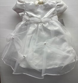Riveroaks Christening Organza Pearl Gown 12-18m