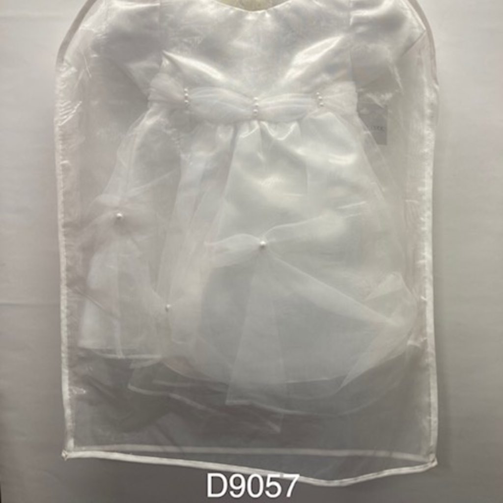 Riveroaks Christening Organza Pearl Gown 12-18m