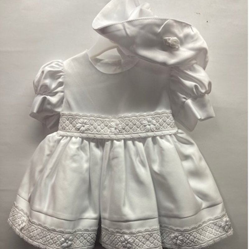 Jaan Christening Gown w Hat 6-9m