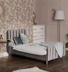 Obaby Obaby Gatsby Velvet Single Bed Grey