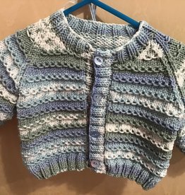 Knitted Cardigan Patterned - Boys-0-3m