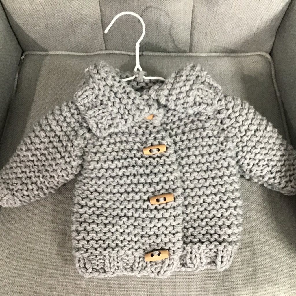 Leona Duffy Knitted Cardigan  Patterned-Boys 0-6m