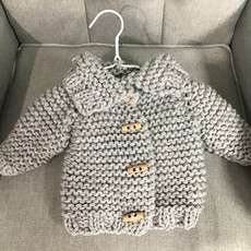 Knitted Cardigan  Patterned-Boys 0-6m