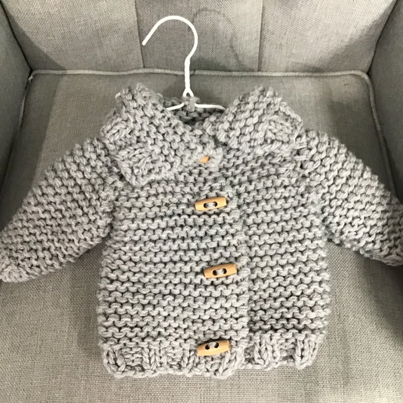 Knitted Cardigan  Patterned-Boys 0-6m