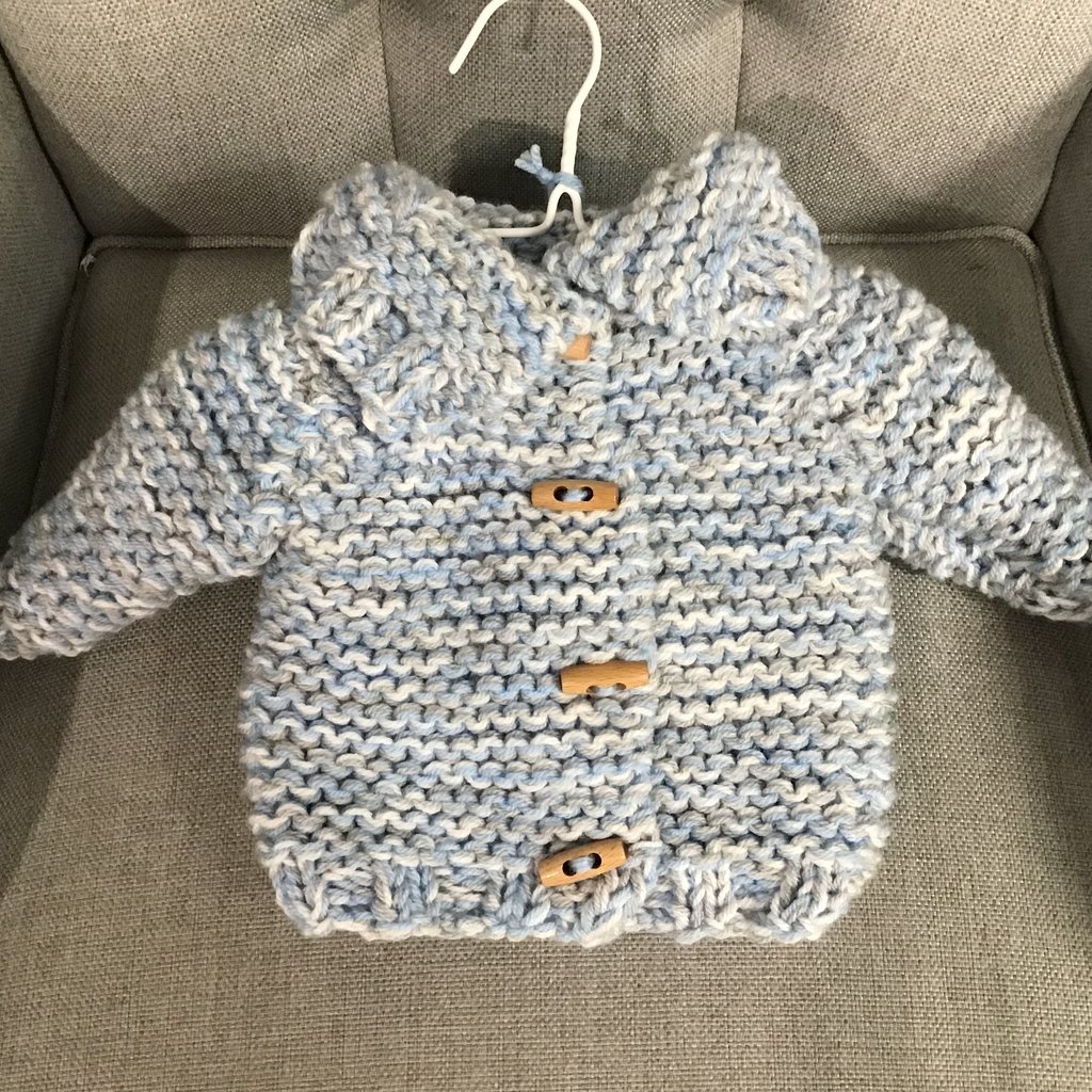 Knitted Cardigan  Patterned-Boys 0-6m
