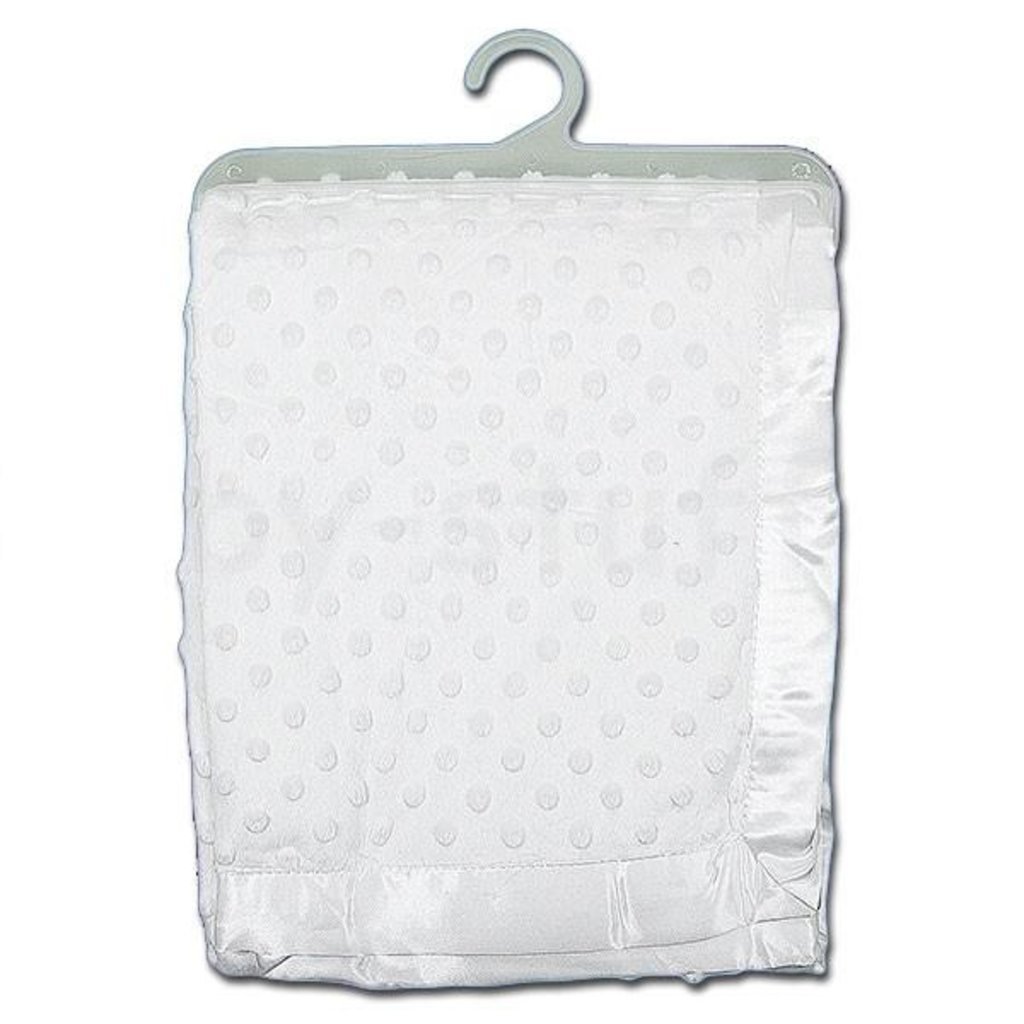 Velour Dimple Blanket- White