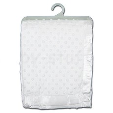 Velour Dimple Blanket- White