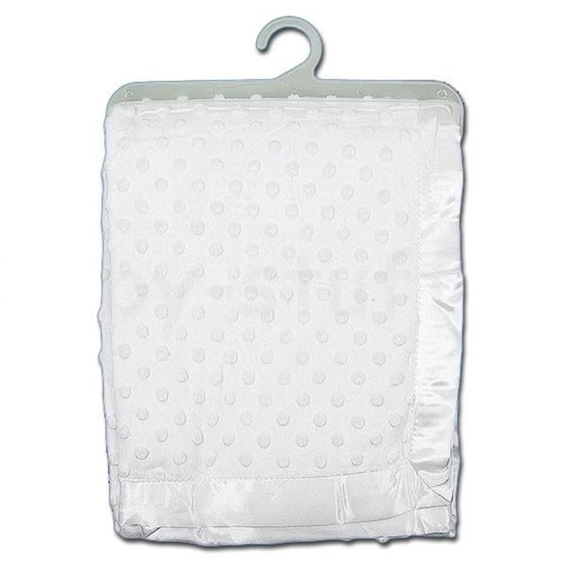 Velour Dimple Blanket- White