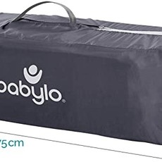 Babylo Babylo Drop Side Travel Cot - Grey Melange