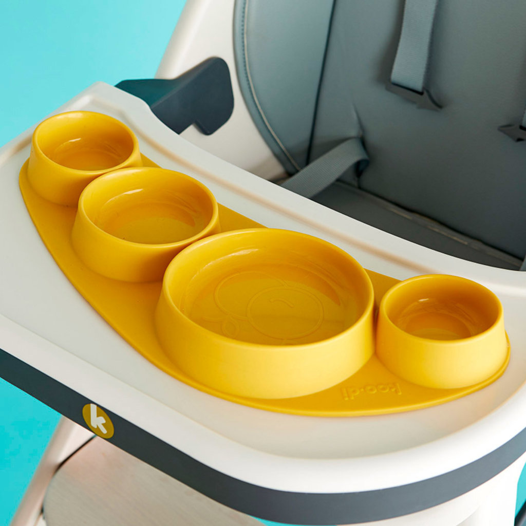 Koo.Di Koo.di Tiny TapasSilicone Feeding Placemat - Buttercup
