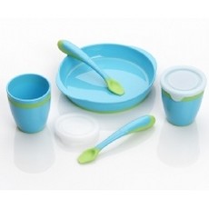 Playgro Playgro Easy Grip Feeding Set Blue 5Pce