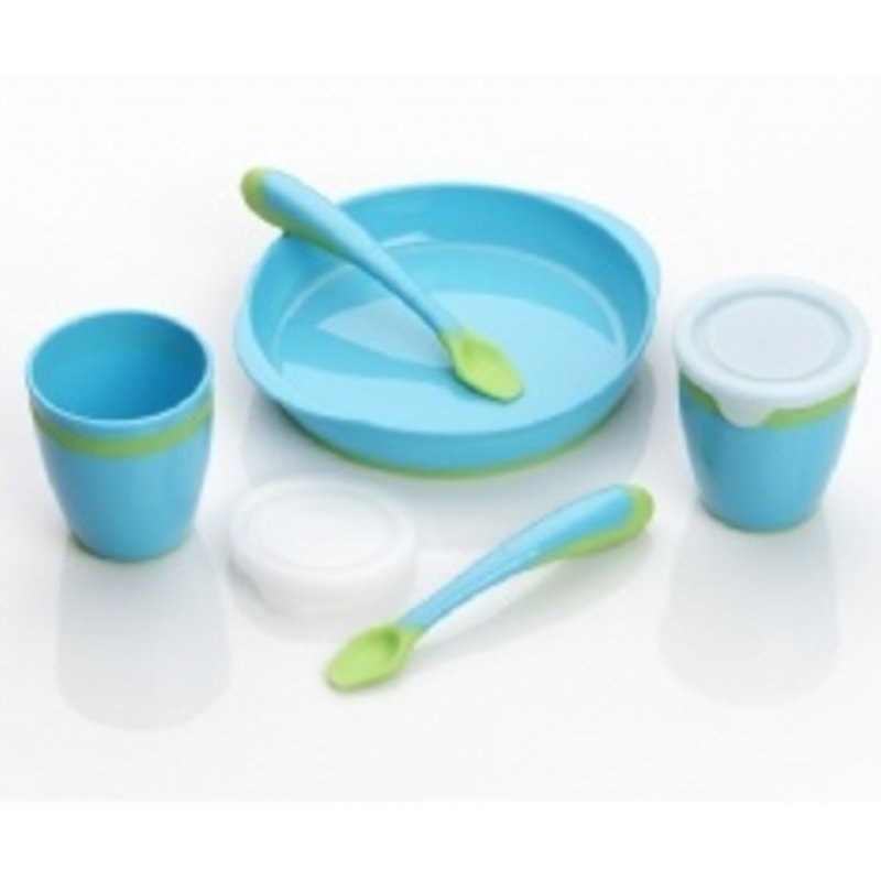 Playgro Playgro Easy Grip Feeding Set Blue 5Pce