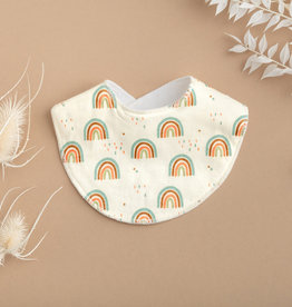 Rain+Conker Rain+Conker Earthy Rainbow Round Bib