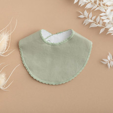Rain+Conker Rain+Conker Sage Frill Edge Bib