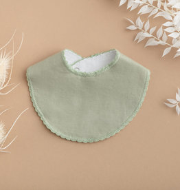 Rain+Conker Rain+Conker Sage Frill Edge Bib