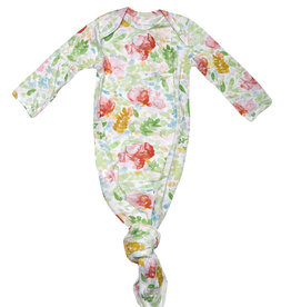 Rain+Conker Rain+Conker Newborn Knotted Sleep Gown: bloom