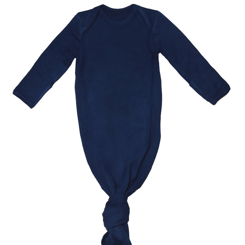 Rain+Conker Rain+Conker Newborn Knotted Sleep Gown: indigo