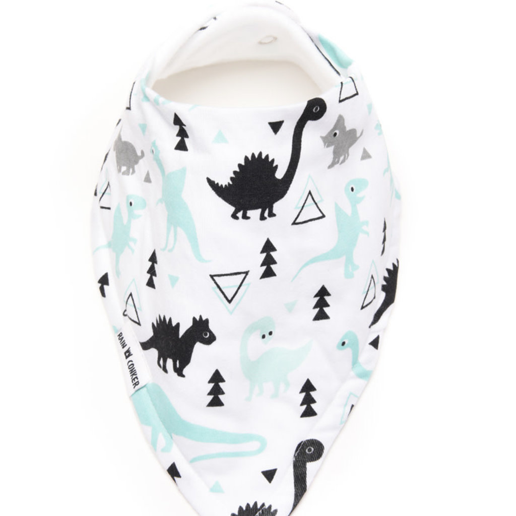 Rain+Conker Rain+Conker Geo Dinosaur Bandana Bib
