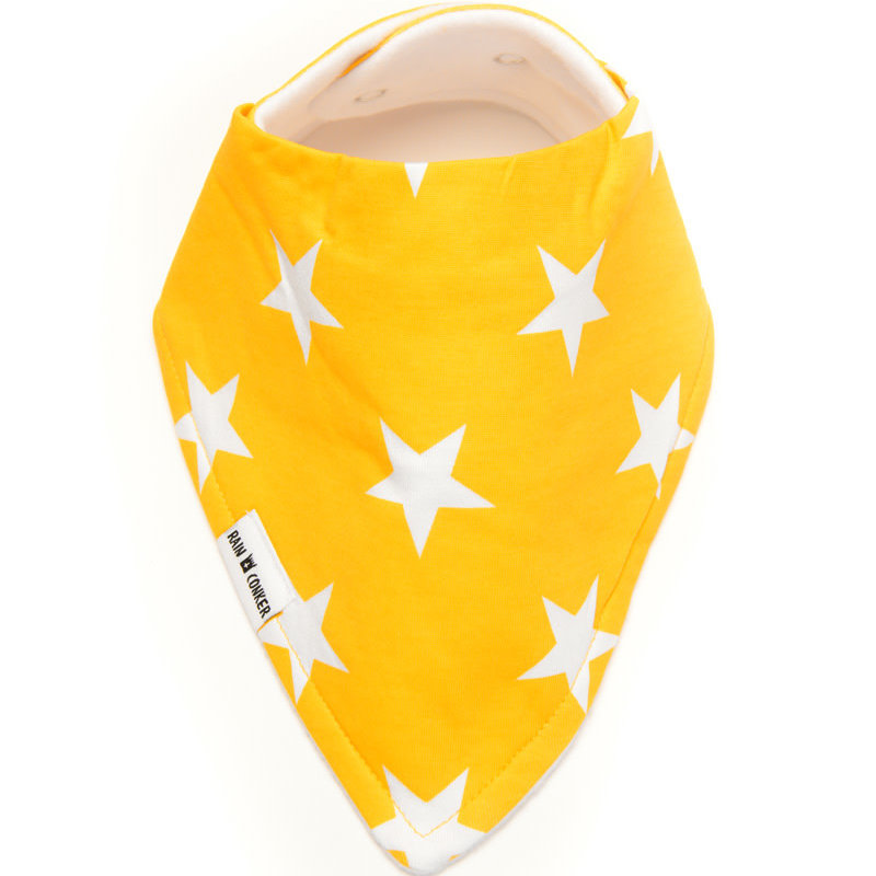 Rain+Conker Rain+Conker Yellow Stars Bandana Bib