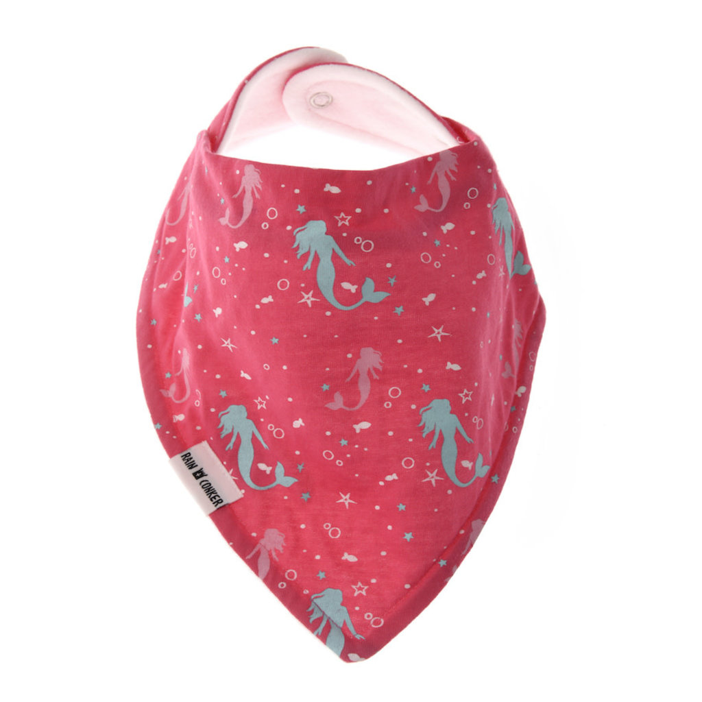 Rain+Conker Rain+Conker Mermaids Bandana Bib (Fuschia Pink)