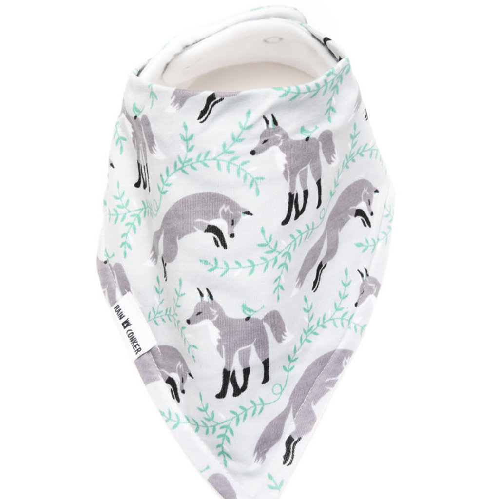 Rain+Conker Rain+Conker Mint Fox Bandana Bib