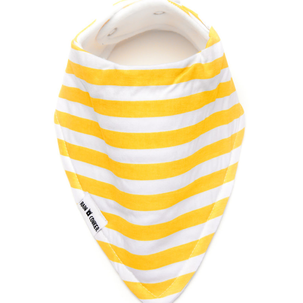 Rain+Conker Rain+Conker Yellow Stripes Bandana Bib