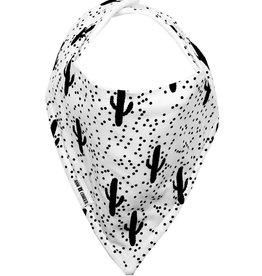 Rain+Conker Rain+conker Botanical Monochrome Cactus Print Bandana Bib
