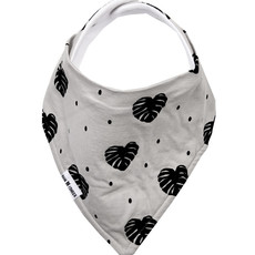 Rain+Conker Rain+Conker Botanical Grey Monsterra Print Bandana Bib