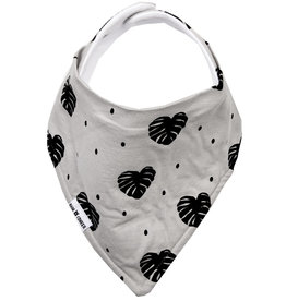 Rain+Conker Rain+Conker Botanical Grey Monsterra Print Bandana Bib
