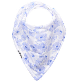 Rain+Conker Rain+Conker Blue Floral Watercolour Bandana Bib