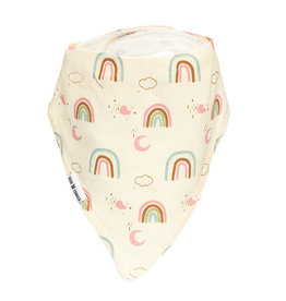Rain+Conker Rain+Conker Pastel Rainbow + Moons Bandana Bibs