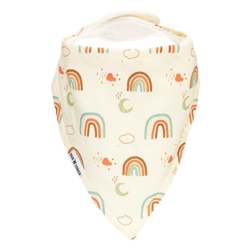 Rain+Conker Rain+Conker Earthy Rainbow + Moons Bandana Bib