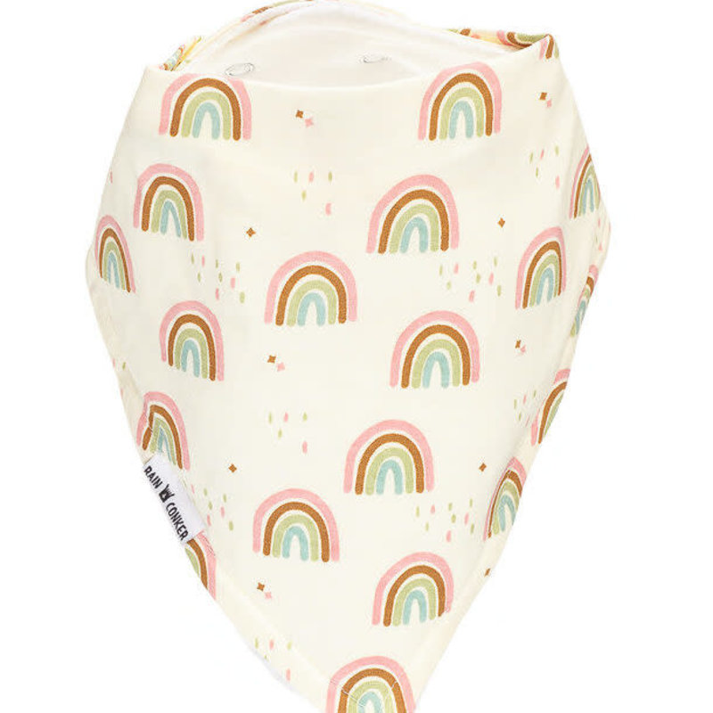 Rain+Conker Rain+Conker Pastel Rainbow + Rain Bandana Bib