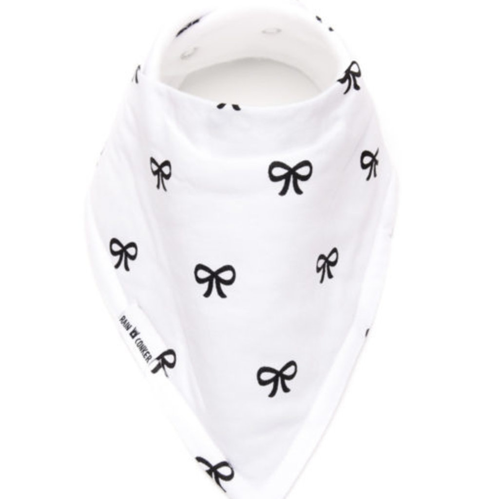 Rain+Conker Rain+Conker Monochrome Bow Bandana Bib