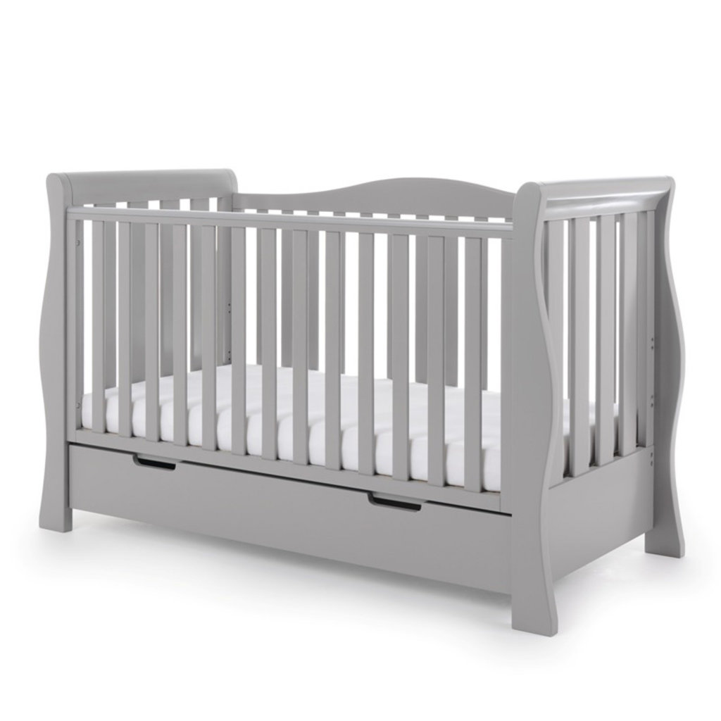 Obaby Stamford Luxe Sleigh 5 Piece Room Set – Taupe Grey