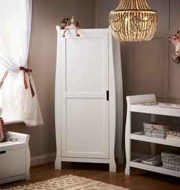 Obaby Obaby Stamford Sleigh Single Wardrobe - White