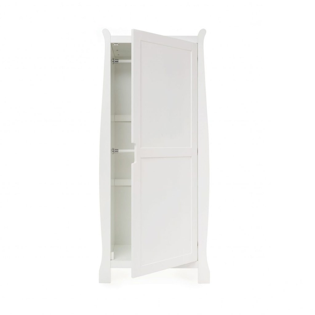 Obaby Obaby Stamford Sleigh Single Wardrobe - White