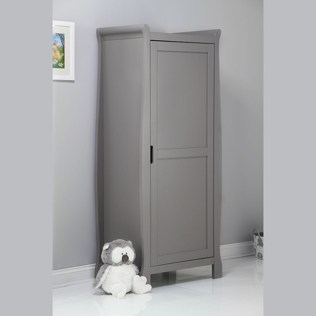 Obaby Obaby Stamford Sleigh Single Wardrobe - Taupe Grey