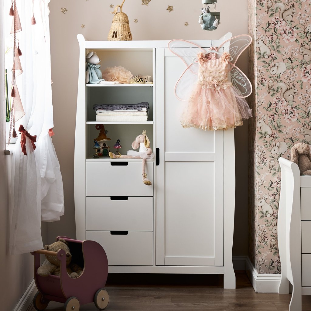 Obaby Obaby Stamford Double Wardrobe - White
