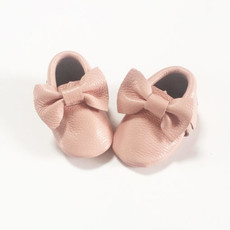 Rain+Conker Rain+Conker Baby Pink Bow Moccasins - Premium Leather - 0 - 3 months (10cm)