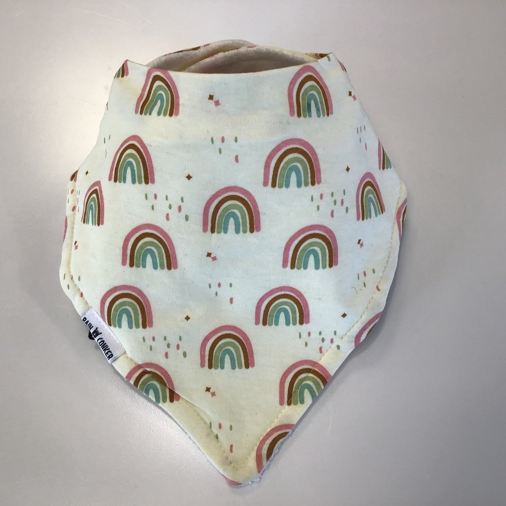 Rain+Conker Rain+Conker Pastel Rainbow + Rain Bandana Bib