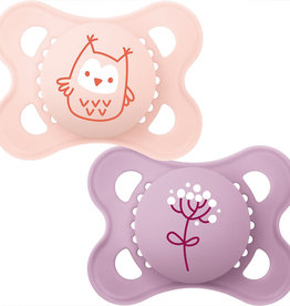 Mam MAM ORIGINAL SOOTHER NATURE MATT PINK 12M+ F2PK