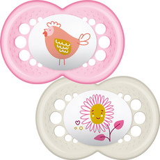 Mam MAM ORIGINAL SOOTHER PINK 12M+ 2PK