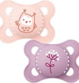 Mam Mam Original Soother Nature Matt Pink 12m+ 2pk