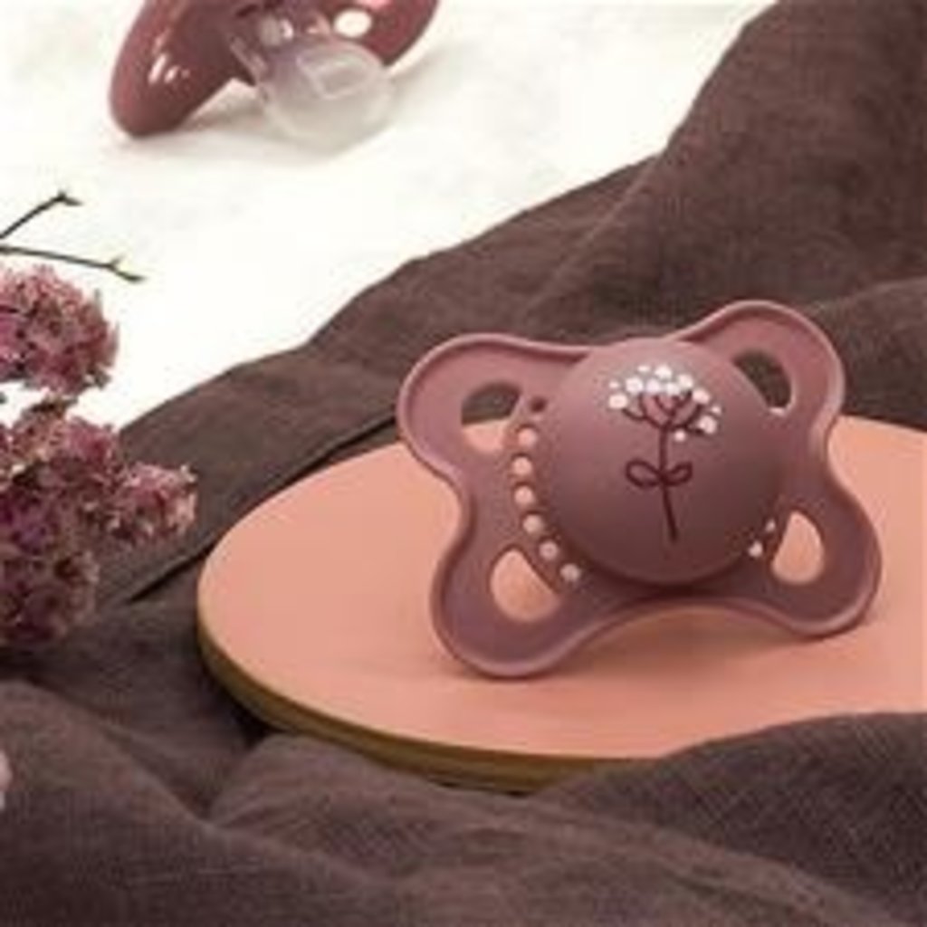 Mam Mam Original Soother Nature Matt Pink 12m+ 2pk