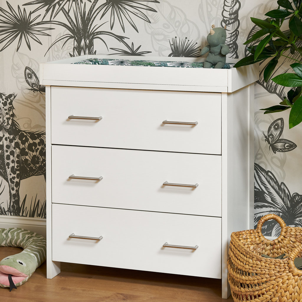 Obaby Obaby Nika 3 Piece Room Set - White Wash