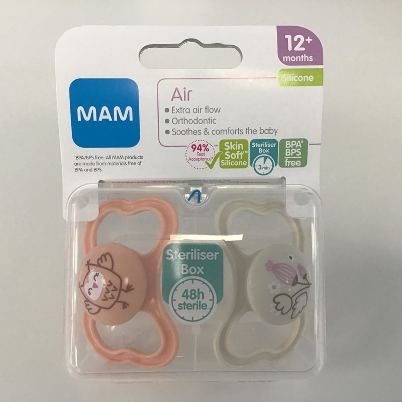 Mam Mam Air Soother Nature 12m+ 2pk