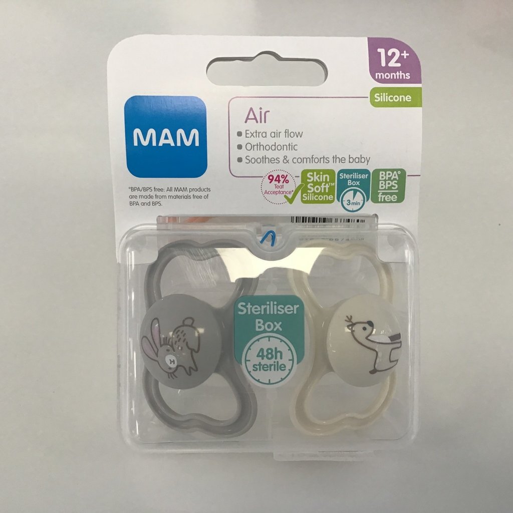 Mam Mam Air Soother Nature 12m+ 2pk
