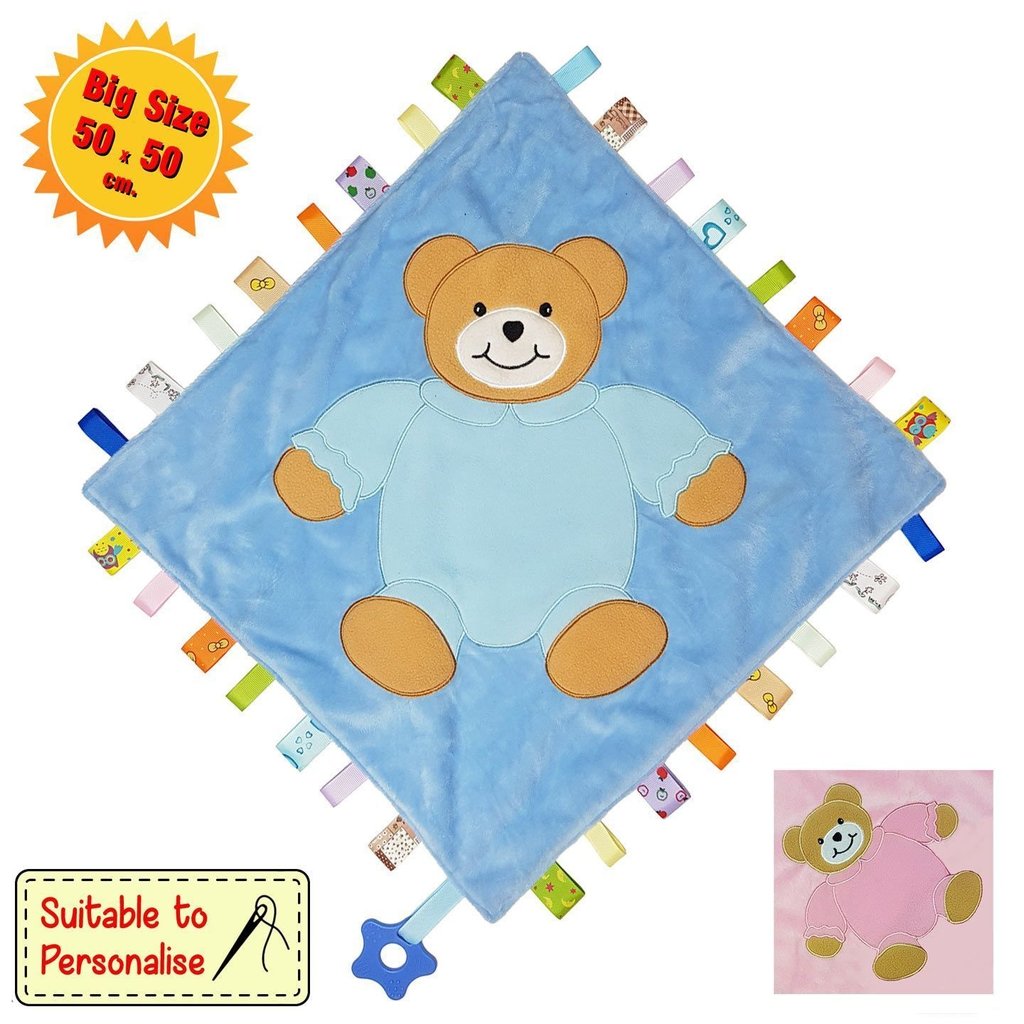 Large Taggie Bear Comforter-Blue