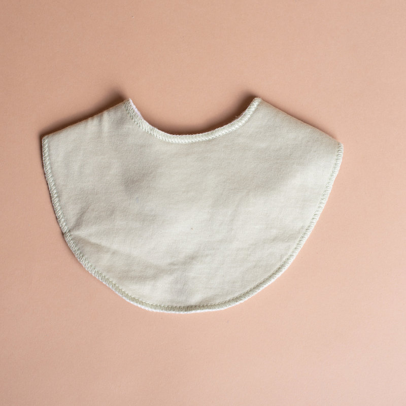 Rain+Conker Rain+Conker Dusty Blue Round Bib